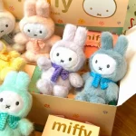 Kawaii Miffy Dool Blind Box Cute Plush Keychain Soft Bunny Pendant Bag - Image 5