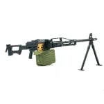 AK74 MG42 Plastic Block Toy Machine Gun Launcher Military Weapon
