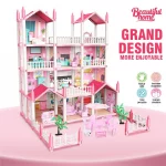Toy House Cartoon Dools Role-Playing Set Fun Puzzle Doll House - Image 3