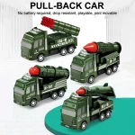 1Pcs Kids Toy Car Inertia Sanitation Truck Models Pull Back Military Engineering Vehicle Fire Engine Boys Toys Children Gift - Image 6