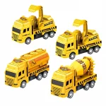 1 Pc Educational Cars Children Kid Pull Back Toy Warrior Engineering Vehicle Model Four Mini Cars - Image 5