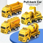 1 Pc Educational Cars Children Kid Pull Back Toy Warrior Engineering Vehicle Model Four Mini Cars