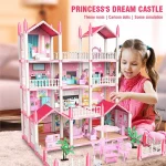 Toy House Cartoon Dools Role-Playing Set Fun Puzzle Doll House - Image 2