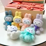 Kawaii Miffy Dool Blind Box Cute Plush Keychain Soft Bunny Pendant Bag - Image 6